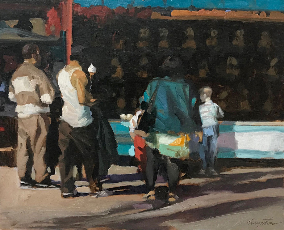 Francis Livingston, 'Vanilla Ice Cream,' 14 x 18 inches, oil on panel