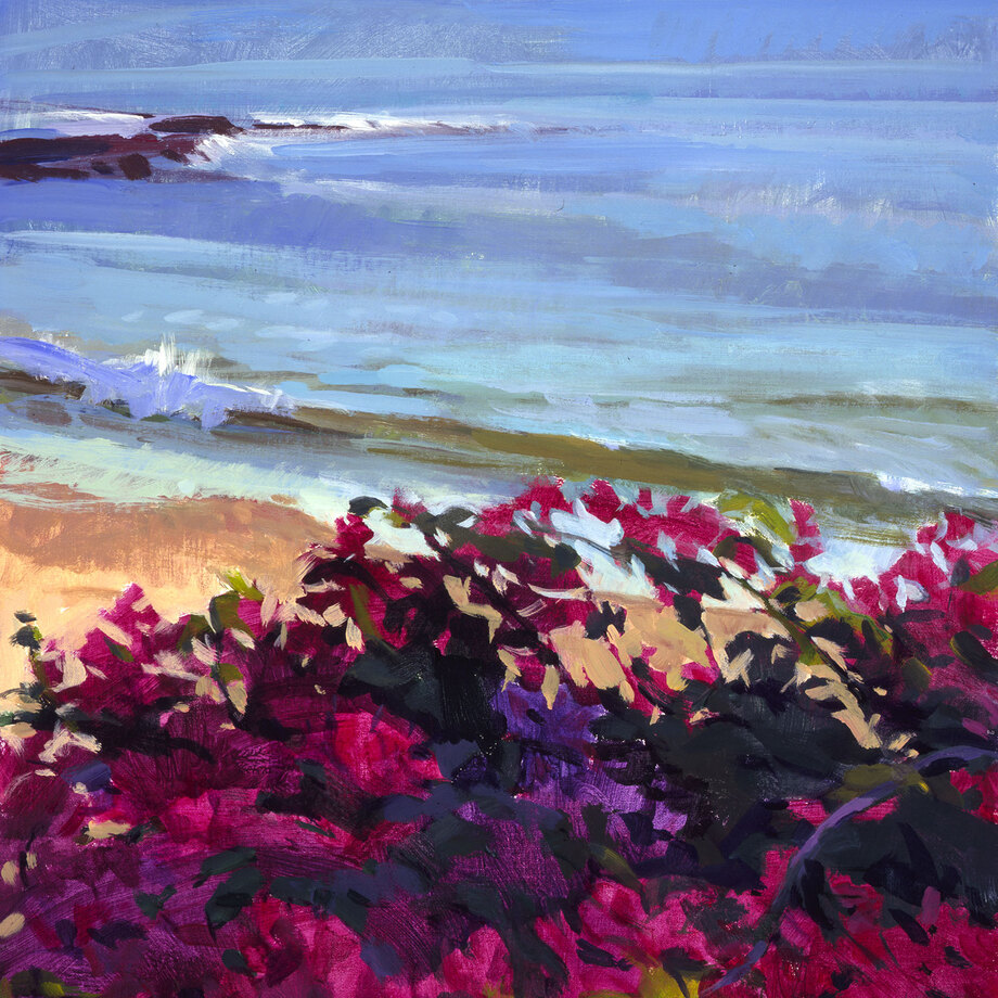 <i>Bougainvillea Wave</i>, 20 x 18 inches